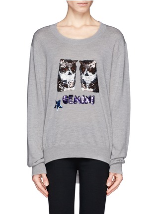 Main View - Click To Enlarge - MARKUS LUPFER - 'Gemini' sequin sweater