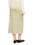 Back View - Click To Enlarge - MS MIN - Layered Side Slit Pleated Wrap Midi Skirt