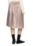 Back View - Click To Enlarge - MS MIN - Layered Elasticated Waist Midi Skirt