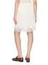 Back View - Click To Enlarge - MS MIN - Lace Trim Crinkled Knee Length Skirt