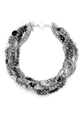 Main View - Click To Enlarge - MOUNSER - Multi chain strass necklace