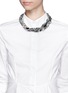 Figure View - Click To Enlarge - MOUNSER - Multi chain strass necklace