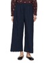 MS MIN Scalloped Elasticated Wide Leg Pants