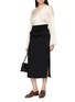 Figure View - Click To Enlarge - MS MIN - V-Neck Fluid Long Sleeve Top