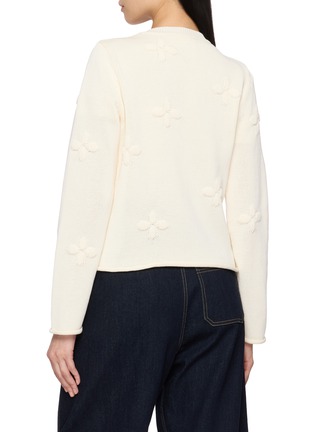 Back View - Click To Enlarge - MS MIN - Jacquard Knit Cardigan