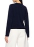 Back View - Click To Enlarge - MS MIN - Rolled Hem Knit Cardigan