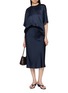 Figure View - Click To Enlarge - MS MIN - Relaxed Satin T-Shirt