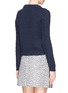 Back View - Click To Enlarge - SEE BY CHLOÉ - Virgin wool cable knit zip front sweater