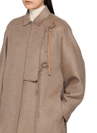  - MS MIN - Tie Front Cashmere Coat