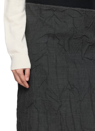  - MS MIN - Pleated Wrap Midi Skirt