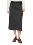 MS MIN Pleated Wrap Midi Skirt