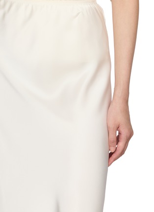  - MS MIN - Elasticated Waist Bias Cut Midi Skirt