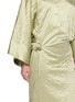 - MS MIN - Pleated Wide Sleeve Side Tie Maxi Dress