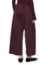 Back View - Click To Enlarge - MS MIN - Elasticated Waist Pleated Wide Leg Pants