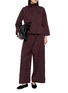 Figure View - Click To Enlarge - MS MIN - Elasticated Waist Pleated Wide Leg Pants