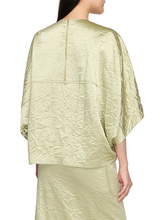 Back View - Click To Enlarge - MS MIN - Butterfly Sleeve Oversized Pleated Top