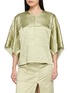 MS MIN Butterfly Sleeve Oversized Pleated Top