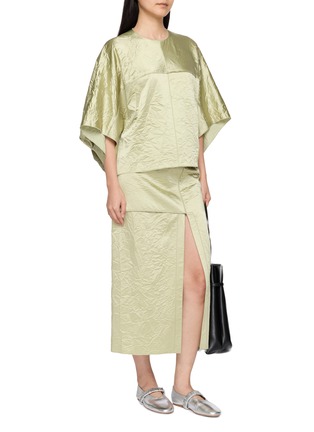 Figure View - Click To Enlarge - MS MIN - Butterfly Sleeve Oversized Pleated Top