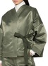  - MS MIN - Tie Closure Quilted Cocoon Jacket