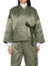 MS MIN Tie Closure Quilted Cocoon Jacket