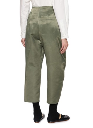 Back View - Click To Enlarge - MS MIN - Relaxed Barrel Leg Satin Pants