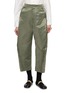 MS MIN Relaxed Barrel Leg Satin Pants