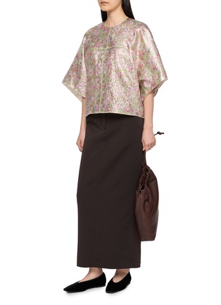 Figure View - Click To Enlarge - MS MIN - Butterfly Sleeve Oversized Top