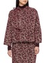 MS MIN Cross Stitch Jacquard Knit Jacket
