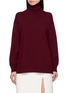 MS MIN Side Slit Turtleneck Sweater