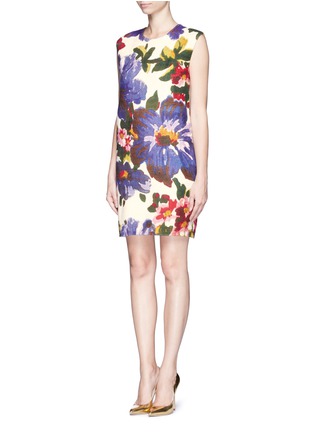 Figure View - Click To Enlarge - MS MIN - Floral print cocoon dress