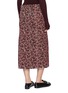 Back View - Click To Enlarge - MS MIN - Fluid Waist Cross Stich Jacquard Knit Midi Skirt 