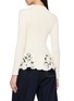 Back View - Click To Enlarge - MS MIN - Cutwork Panel Ribbed Knit Top