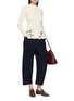 Figure View - Click To Enlarge - MS MIN - Cutwork Panel Ribbed Knit Top
