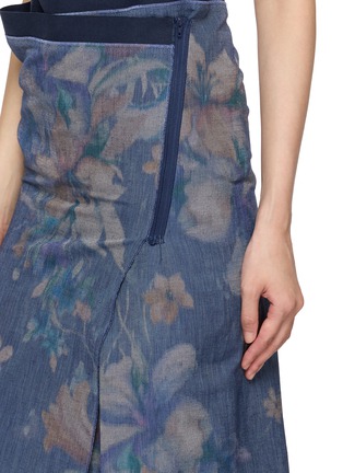  - MS MIN - Floral Print Wrap Skirt