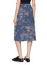 Back View - Click To Enlarge - MS MIN - Floral Print Wrap Skirt