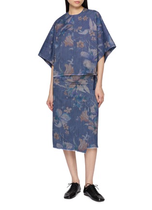 Figure View - Click To Enlarge - MS MIN - Floral Print Wrap Skirt