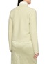 Back View - Click To Enlarge - MS MIN - Floral Crochet Collared Knit Cardigan