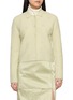 MS MIN Floral Crochet Collared Knit Cardigan
