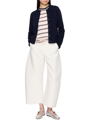 Figure View - Click To Enlarge - MS MIN - Double Faced Barrel Leg Pants