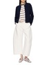 Figure View - Click To Enlarge - MS MIN - Double Faced Barrel Leg Pants