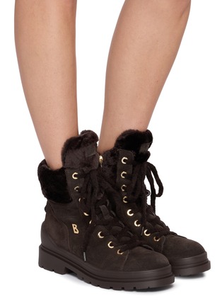Figure View - Click To Enlarge - BOGNER SHOES - St. Moritz 23 Shearling-Lined Suede Boots