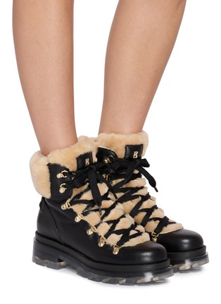 Figure View - Click To Enlarge - BOGNER SHOES - Swansea 9 Shearling-Lined Leather Boots