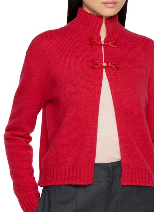  - JOVENS - Ribbed Mock Neck Pankou Knit Cardigan