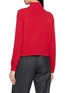 Back View - Click To Enlarge - JOVENS - Ribbed Mock Neck Pankou Knit Cardigan