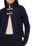  - JOVENS - Ribbed Mock Neck Pankou Knit Cardigan