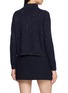 Back View - Click To Enlarge - JOVENS - Ribbed Mock Neck Pankou Knit Cardigan