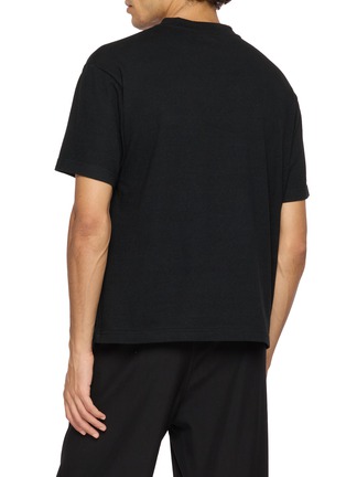 Back View - Click To Enlarge - THE ROW - Madoc Ribbed Crewneck Cotton Jersey T-Shirt