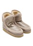 Detail View - Click To Enlarge - MOU - Eskimo 18 Sashiko Back Panel Leather Boots