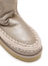 Detail View - Click To Enlarge - MOU - Eskimo 18 Sashiko Back Panel Leather Boots