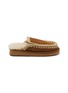 Main View - Click To Enlarge - MOU - Eskmo Suede Slipper Mules